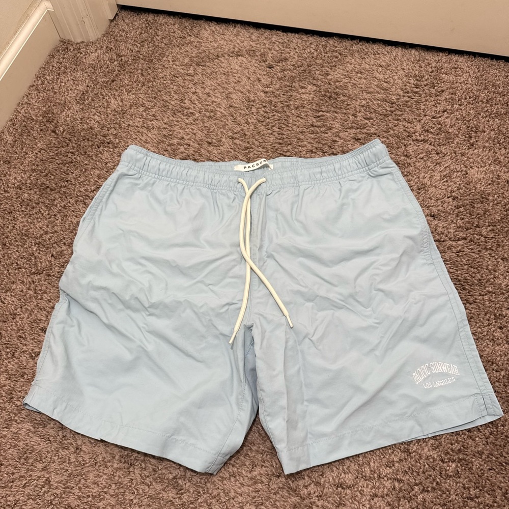 PacSun Light Blue Swim Trunks - Size M